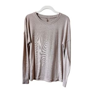 MONO B- Women's Beige Long Sleeve Top